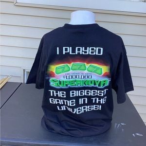 Las Vegas Hilton Resort I Played $1M Supernova T-Shirt Size large